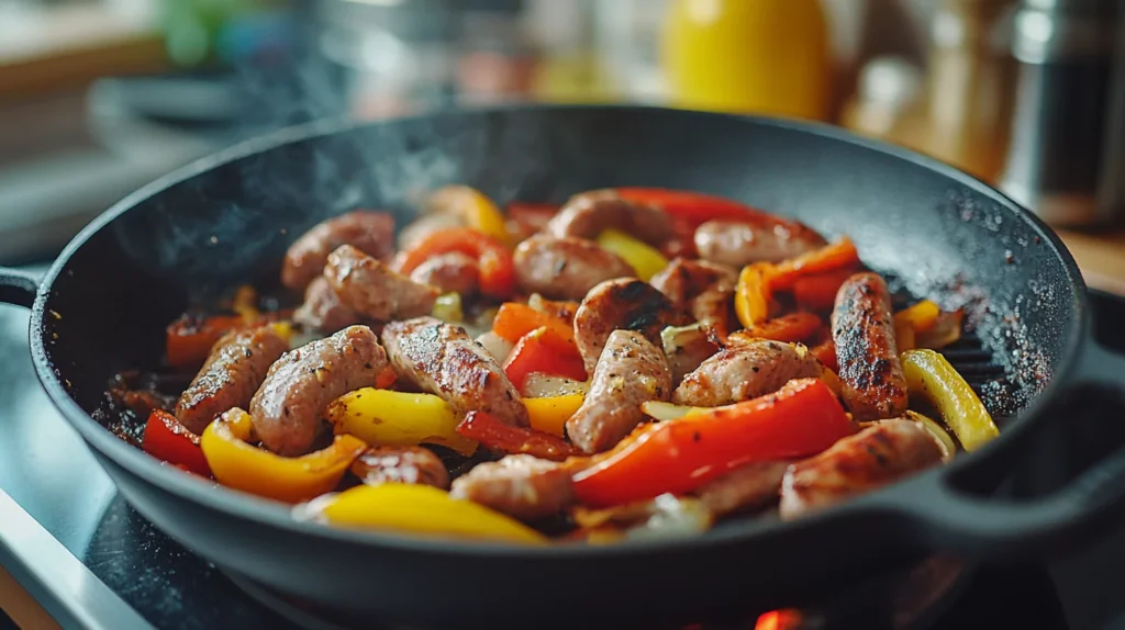 Kielbasa and Grilled Vegetables