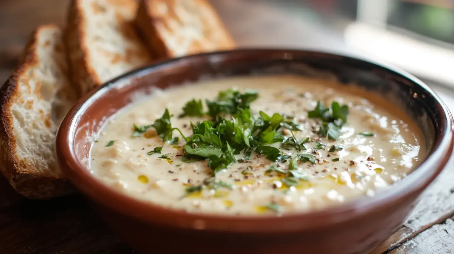 Marry Me Chicken Soup Slow Cooker with bread