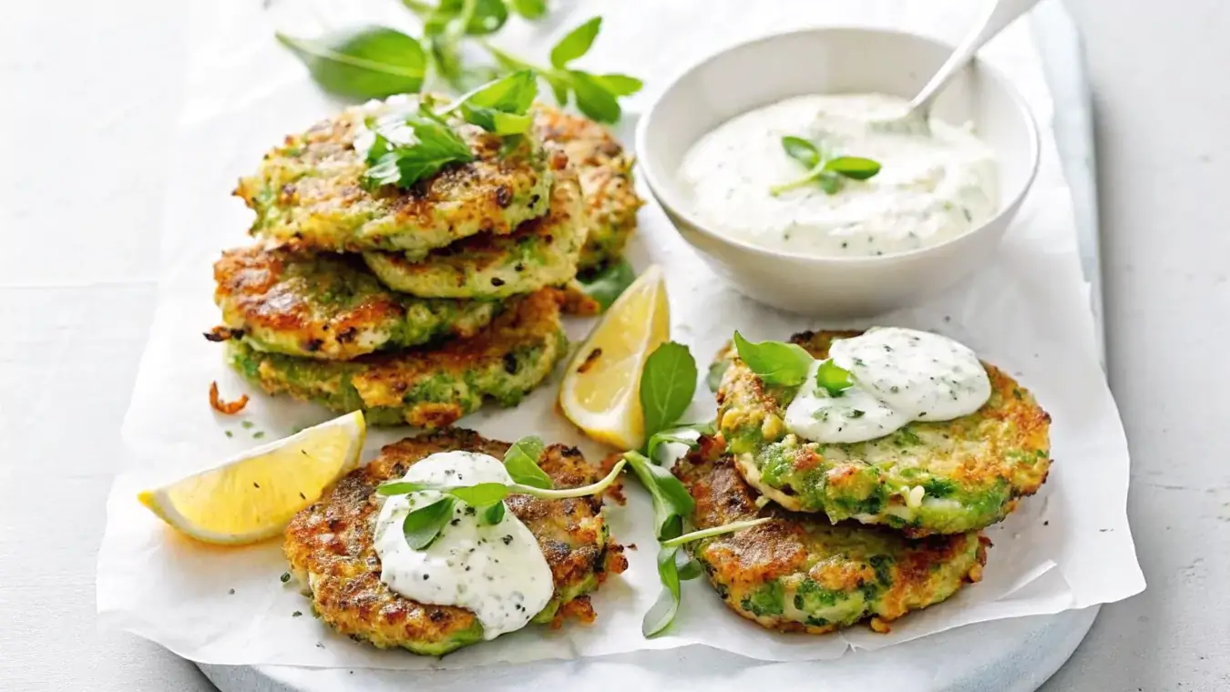What Cheese Works Best for Geaturedreen Pea Fritters?image f