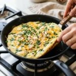 Delicious moong dal pancake served with chutney and greens