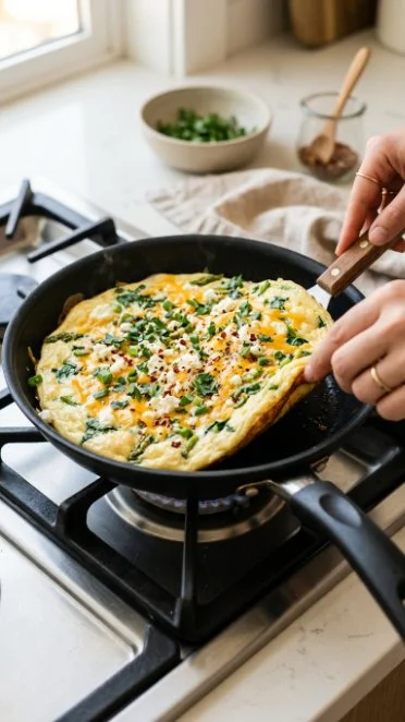 Delicious moong dal pancake served with chutney and greens