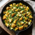 Delicious potato and peas samosa filling for homemade snacks