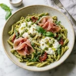 Delicious Radiator Pasta Salad featuring vibrant vegetables and dressing
