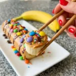 Delicious Banana Sushi Snack with creative fillings