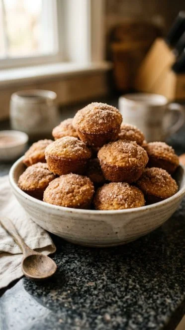 Delicious Cinnamon Apple Cottage Cheese Bites served on a plate