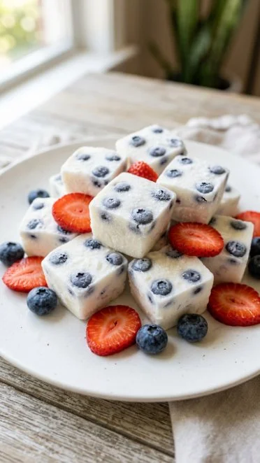 Delicious Frozen Greek Yogurt Bites served as a healthy snack option