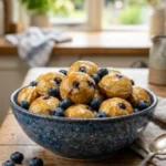 Lemon Blueberry Cottage Cheese Protein Bites for a healthy snack