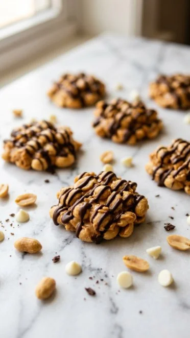 Delicious Snickers Keto Fat Bombs, a low-carb treat for keto enthusiasts.
