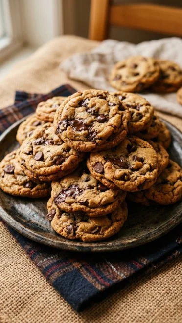 Delicious Greek yogurt chocolate chip cookies baked to perfection