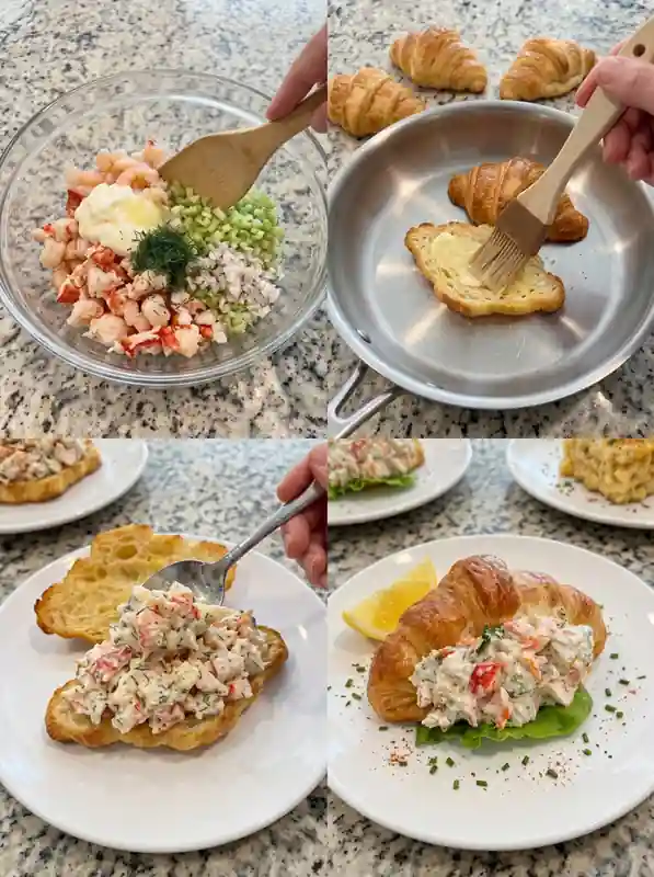 Buttery_Lobster_Salad_Croissant_Rolls_steps
