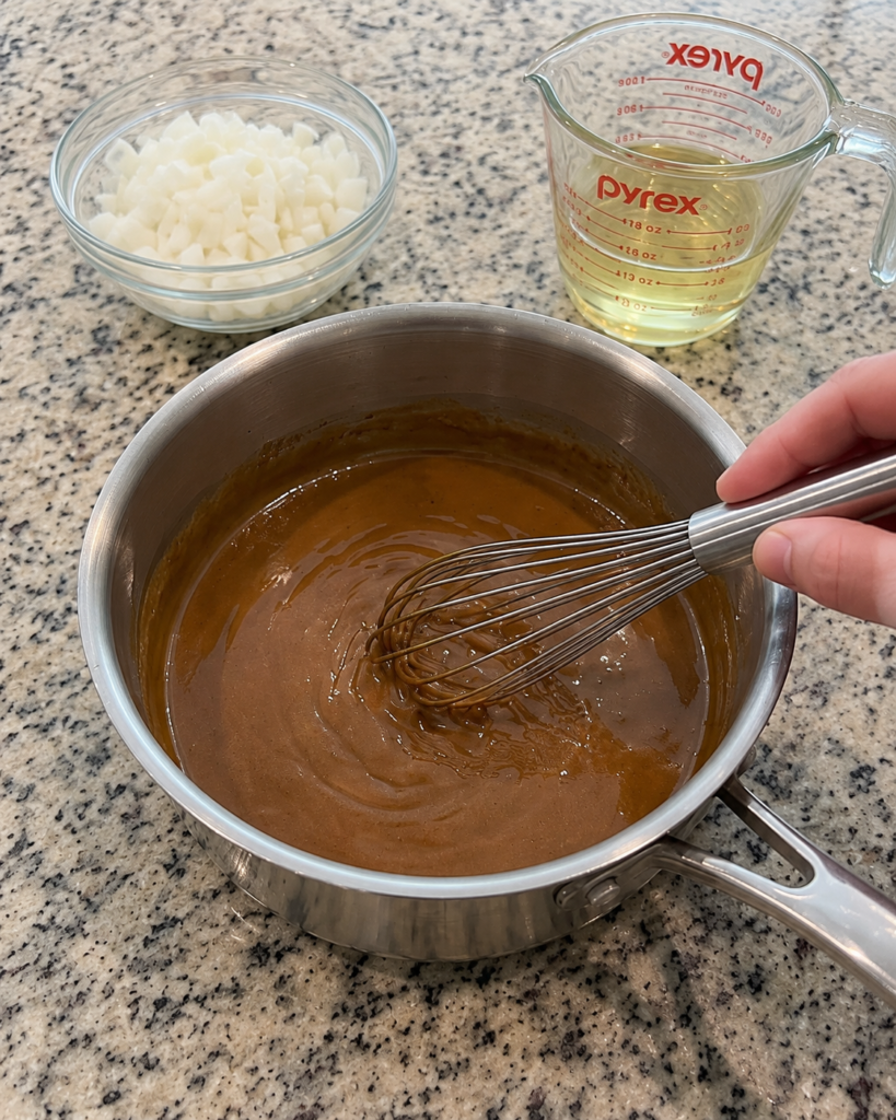 Louisiana Shrimp, Chicken & Beef Sausage Gumbo-step