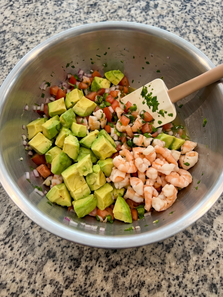 Chunky Shrimp Avocado Salsa-step