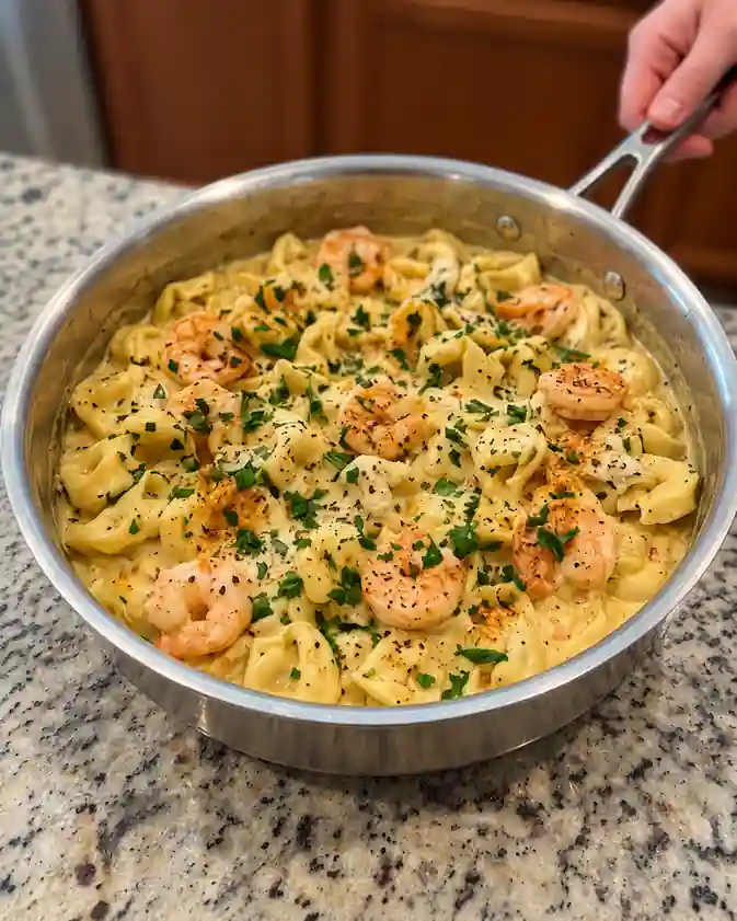 Creamy Garlic Shrimp Tortellini01