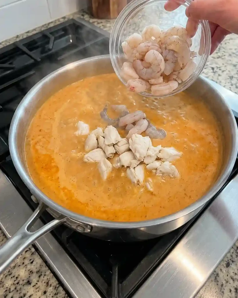 Creamy Crab and Shrimp Seafood Bisque-bake