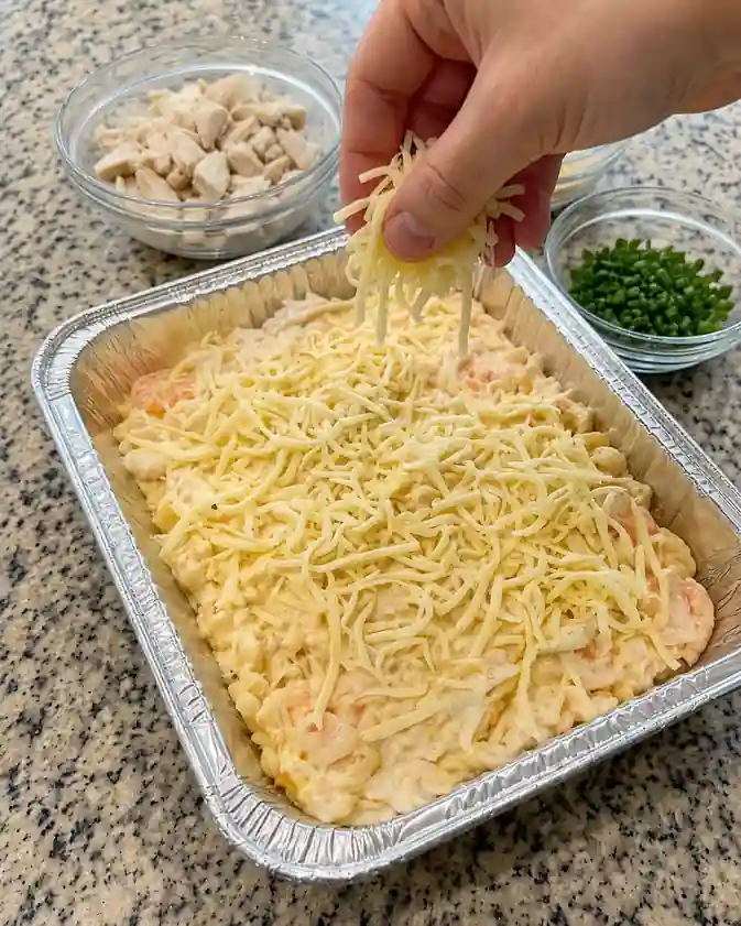 Cheesy Crab Rangoon Dip- step