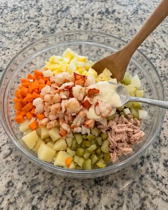Garlic Lobster Potato Salad-mix
