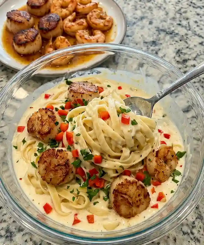 Creamy Cajun Shrimp & Scallop Alfredo- mix