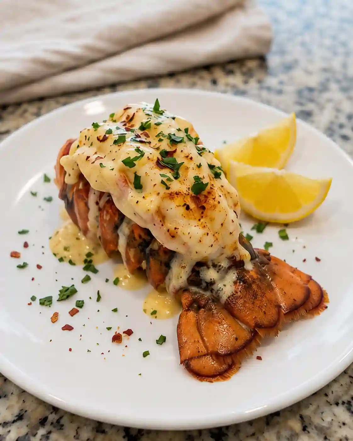 Lobster Tails with Creamy Garlic Butter