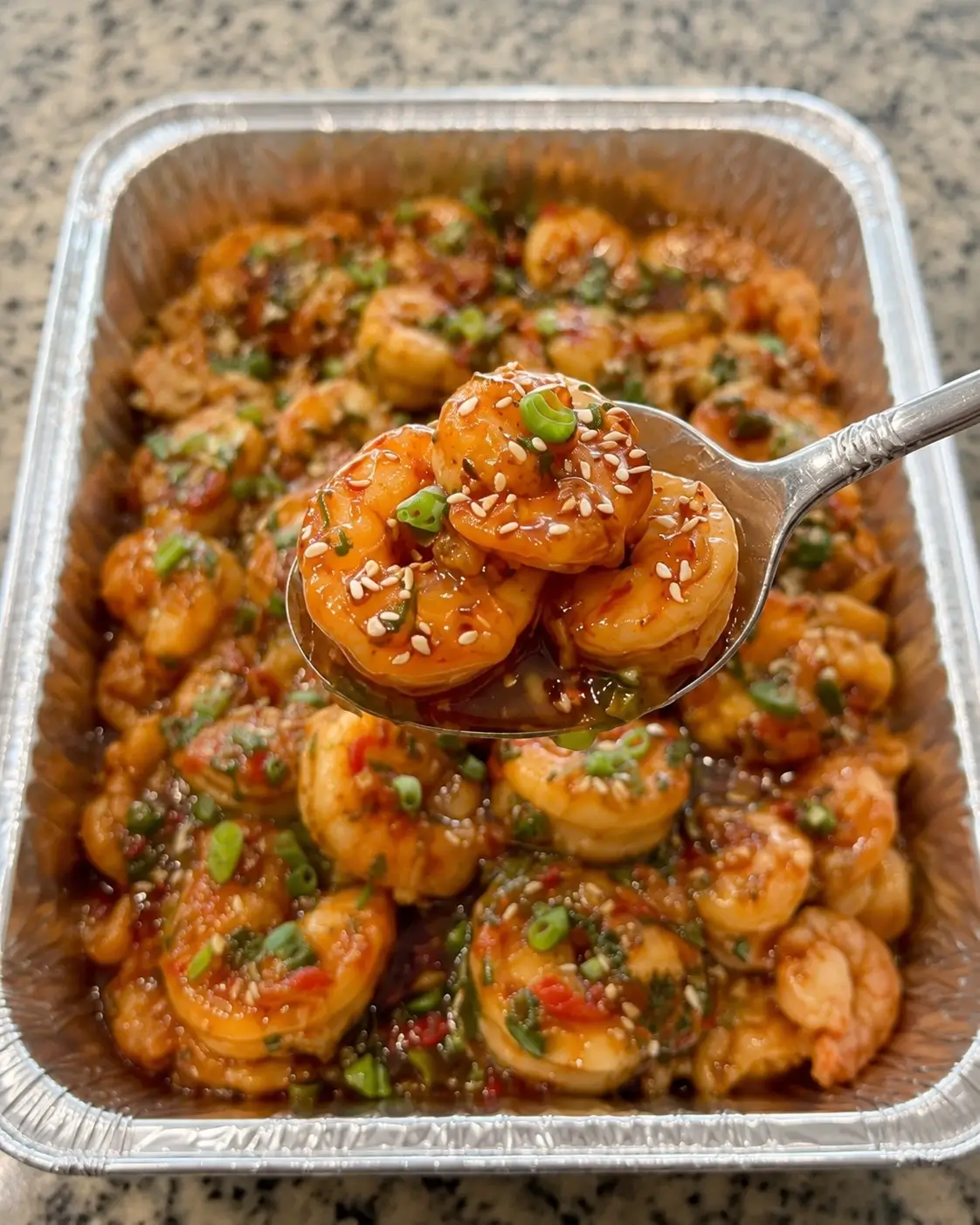 Glossy Sweet Chili Garlic Shrimp