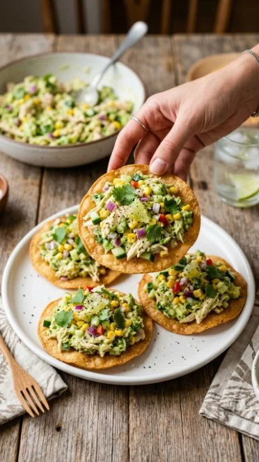 Cilantro Lime Chicken Salad with fresh ingredients and vibrant colors on a plate.