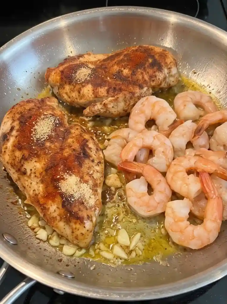 Creamy Cajun Shrimp & Chicken Rice-03
