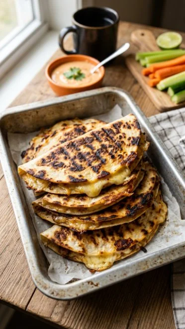 Delicious easy 5-ingredient lunchbox quesadillas ready to pack for lunch