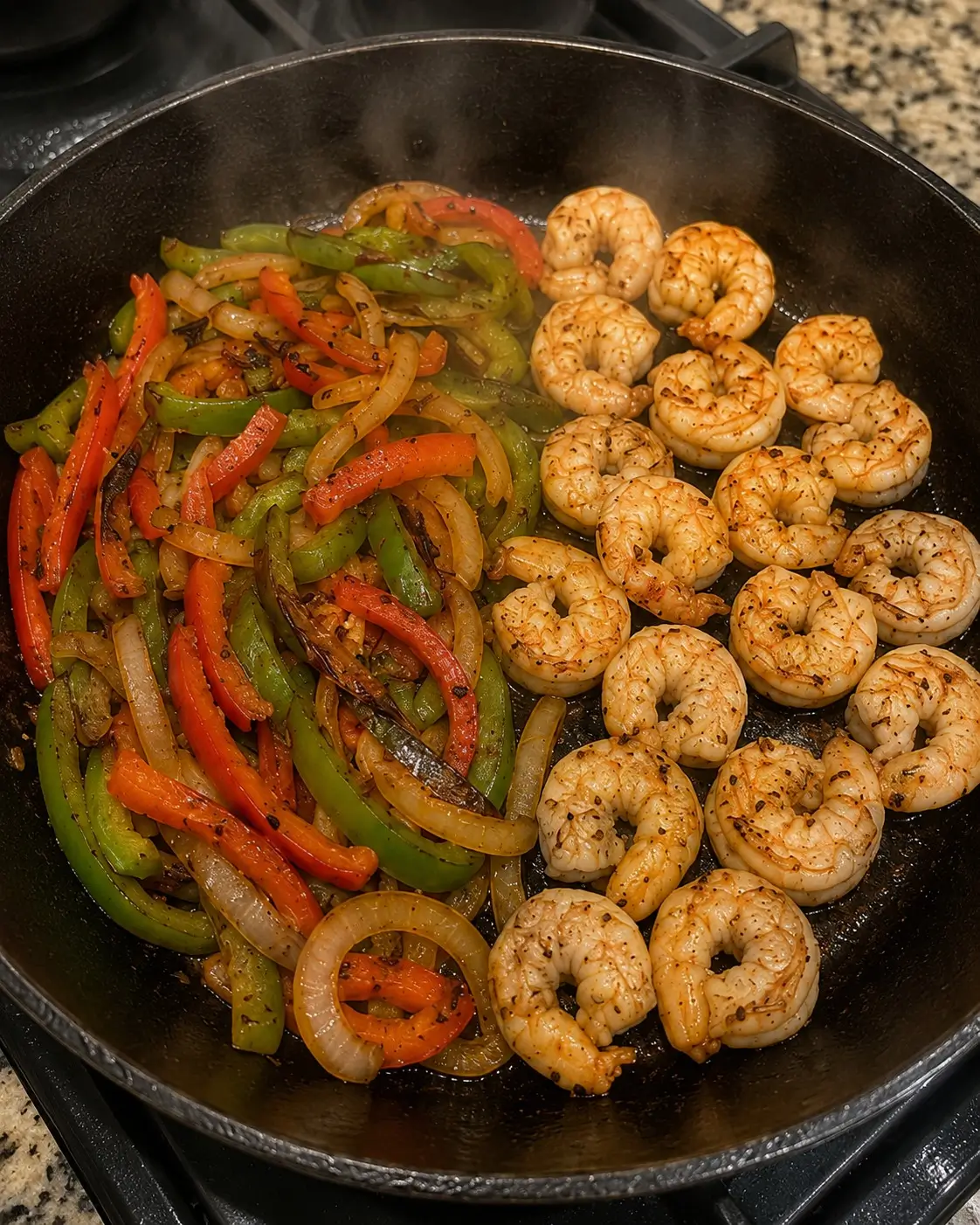 sauter shrimp and vegetable