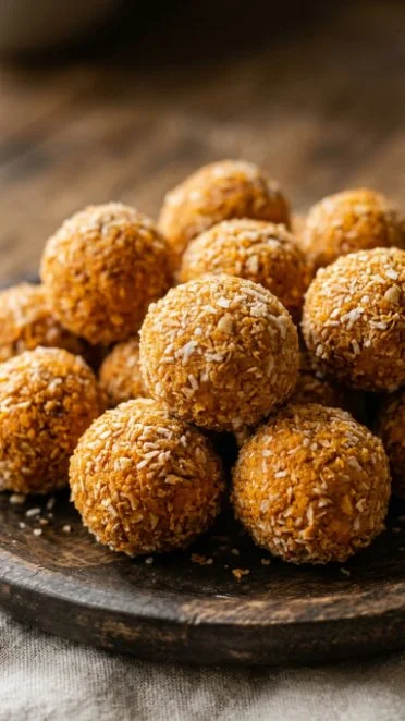 Healthy sweet potato energy balls packed with nutrients and flavor.