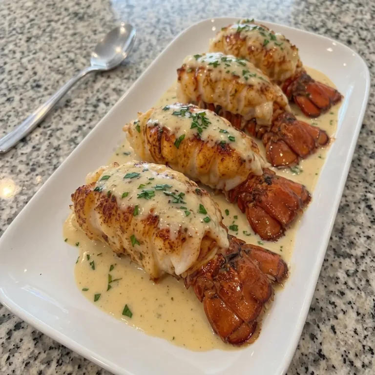 Creamy Garlic Butter Lobster Tails