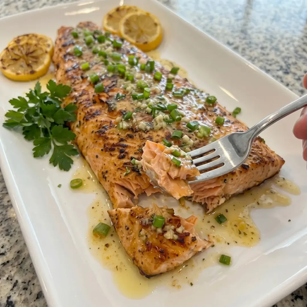 Grilled Garlic Butter Salmon-