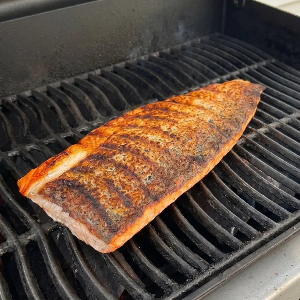 Grilled Garlic Butter Salmon-grill