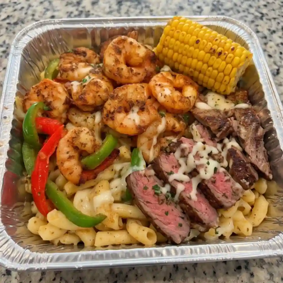 cajun_surf_turf_mac_bowl