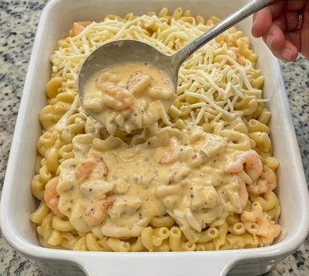 Creamy Parmesan Seafood Bake-03