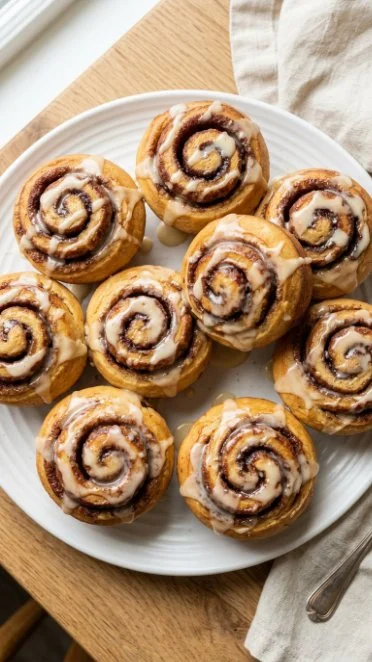 Delicious protein cottage cheese cinnamon roll muffins for a healthy snack