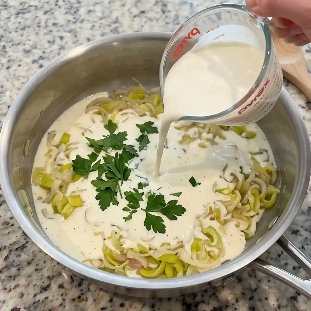 Shrimp and Leek Casserole with Creamy Sauce-02