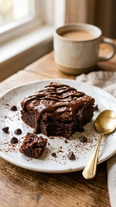 Delicious Vegan Protein Brownie with plant-based ingredients