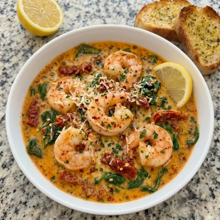Creamy Tuscan Garlic Shrimp Soup