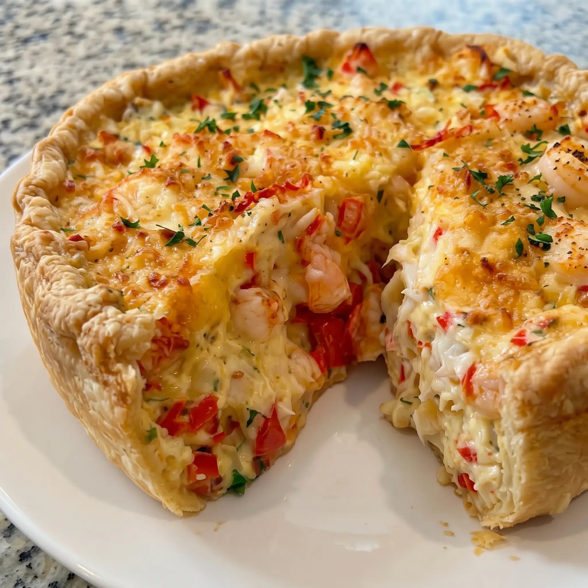 Florida Style Shrimp & Crab Seafood Pie