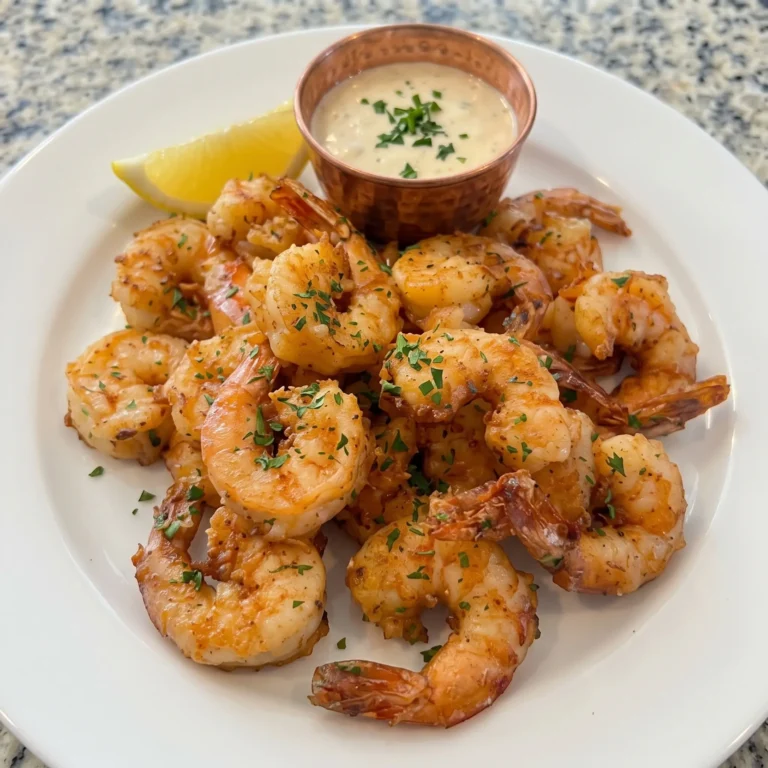 Crispy Garlic Parmesan Shrimp with Creamy Dip